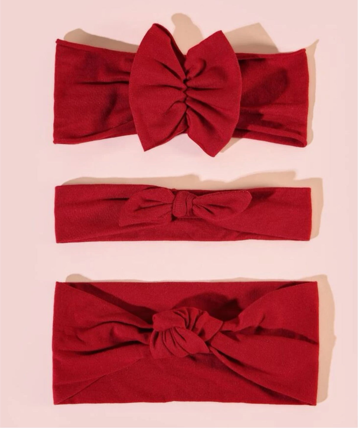 Red cotton hair band baby 0-3 years