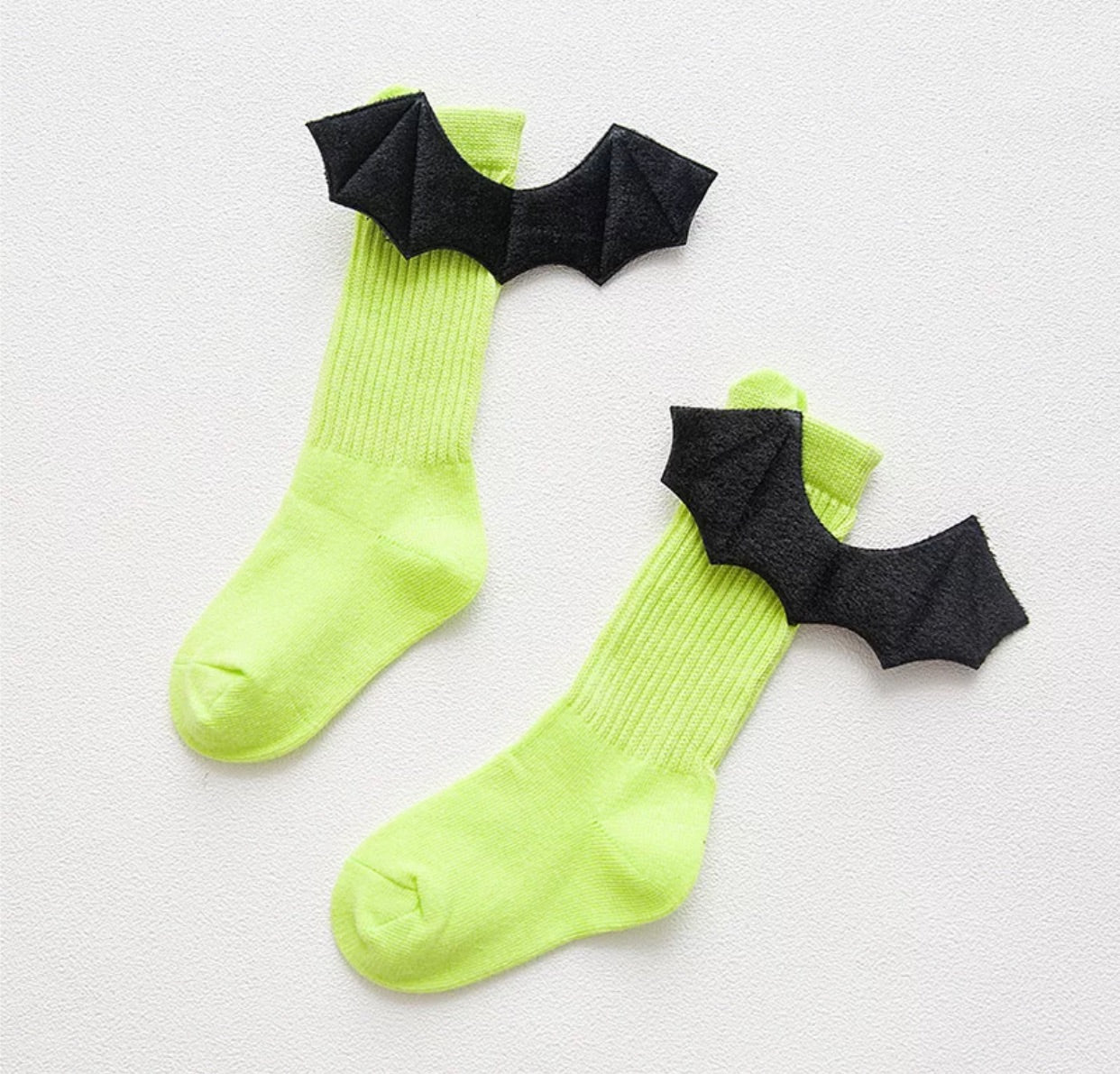 Light green girl and boy socks