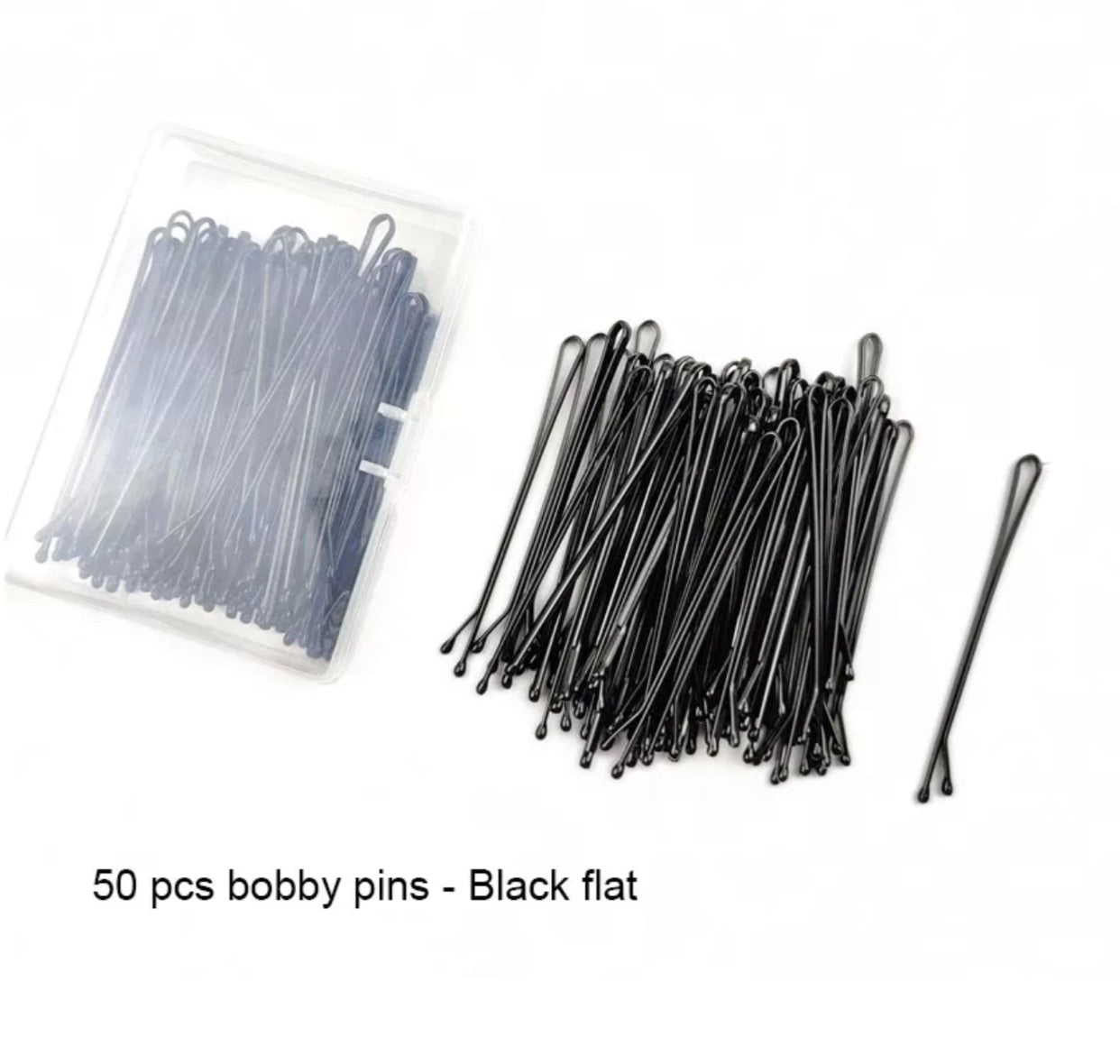 Bobby pins black color 50 pcs