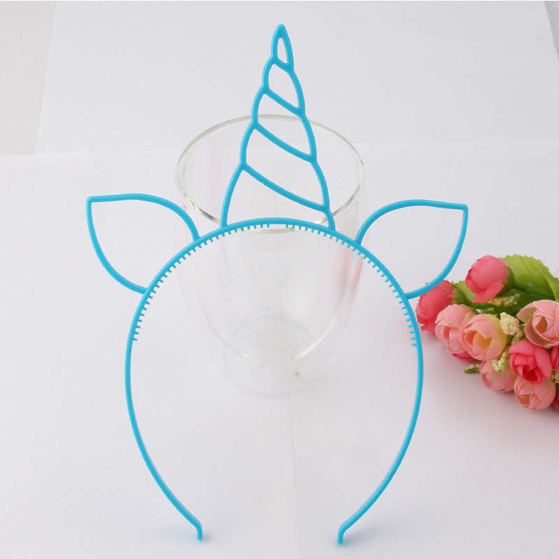 Blue unicorn hairband