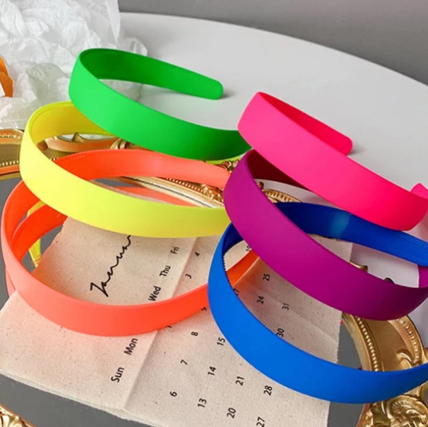 neon colorful headband for girls and woman