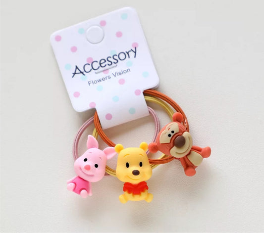 Wennie the pooh hair ties